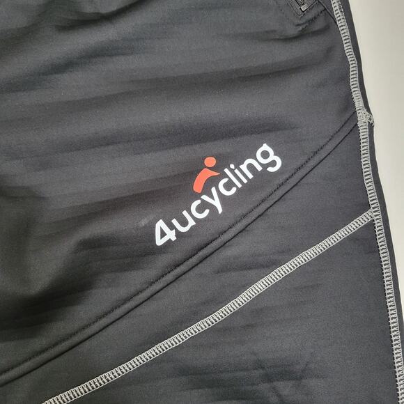 4ucycling Winter Sports Pants Black Reflective Silver Cylcing Men's 2XL 31 x 31 - Picture 2 of 8